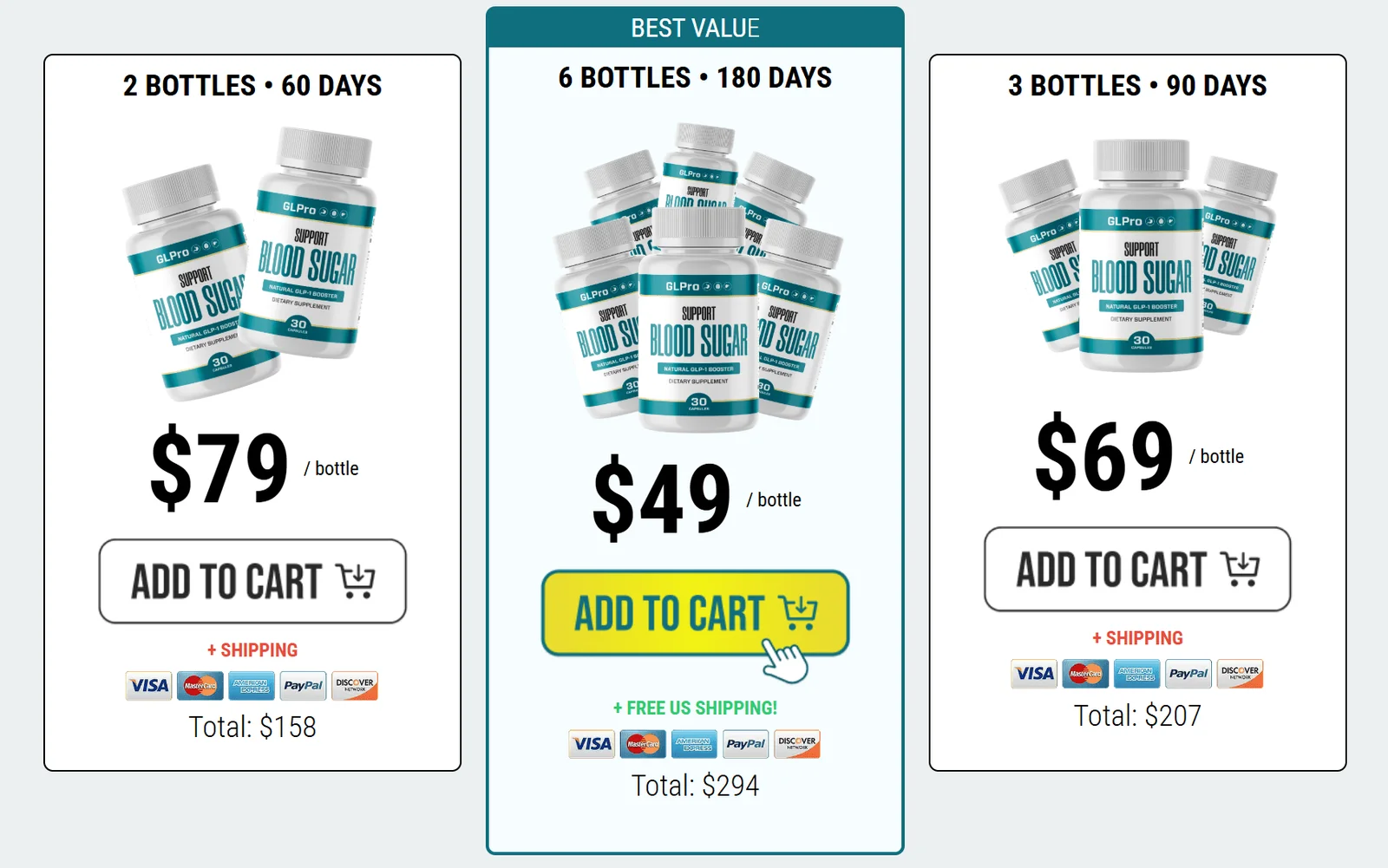 GLPro order page